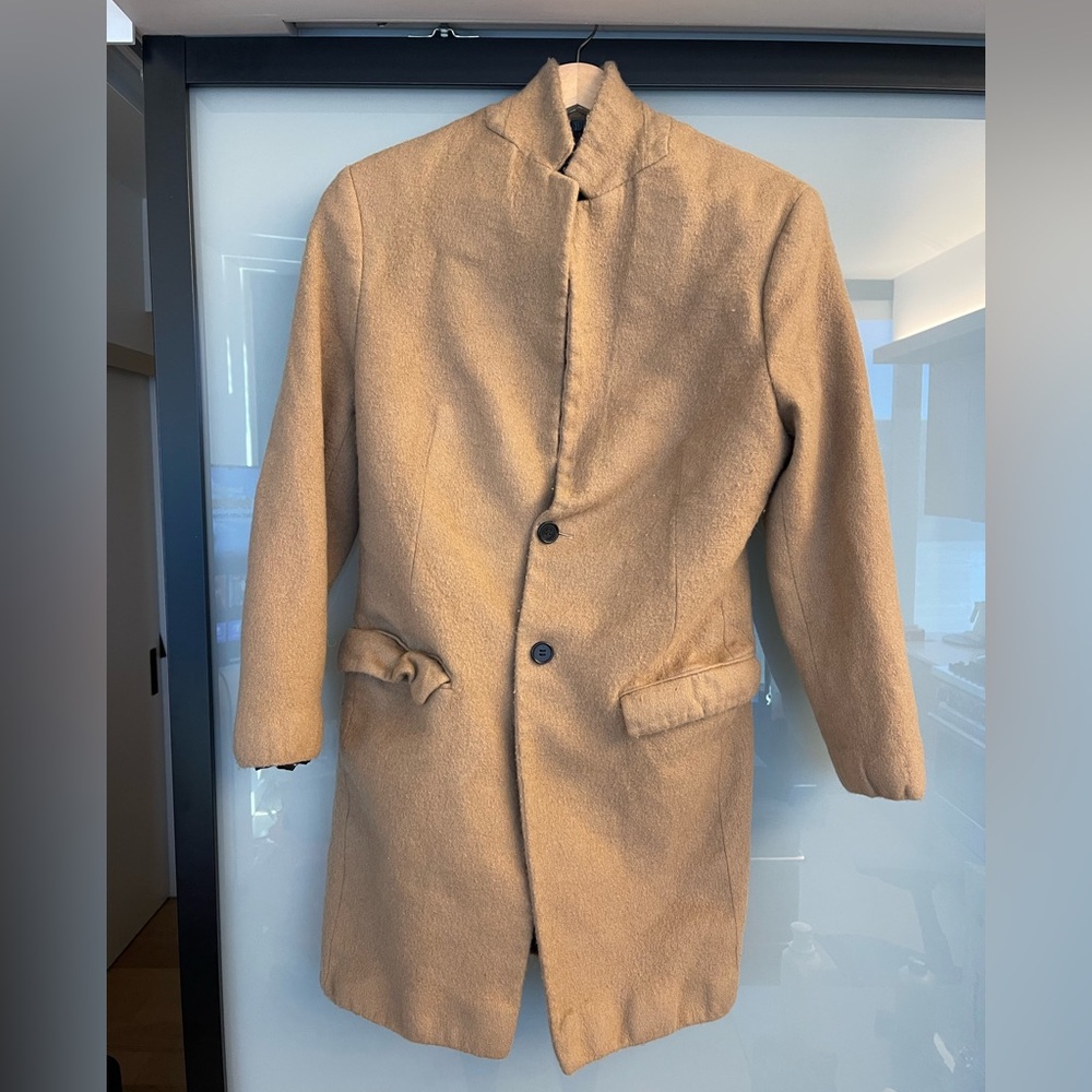 All Saints Tan and Black Coat